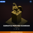 00_enhanced_hero.png Gargoyle Perched Guardian - 3D Printable STL File