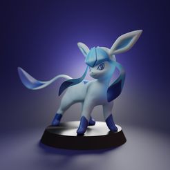 glaceon-col-1.jpg Télécharger fichier STL GLACEON - mignon pokemon brillant imprimable en 3D • Objet à imprimer en 3D, Mypokeprints