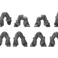 29efa5721de0fc0e5c12db67f7578752_display_large.jpg Free STL file 11 pairs of power armour legs - 28mm heroic・3D printable design to download