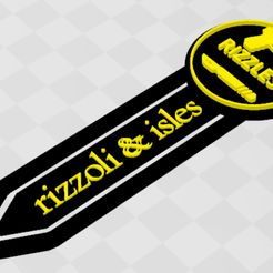 Rizzles-Bookmark.jpg Descargar archivo STL Marcapáginas de Rizzoli & Isles • Diseño para la impresora 3D, astronutuk