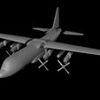 Hercules_C-130H_Scale_1-100_Render_02.jpg HERCULES C-130H SCALE 1:100 STL FILES 3D PRINT READY