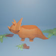 triceratops.png TRICERATOPS LOW-POLY PLANT POT - TRICERATOPS PLANT POT