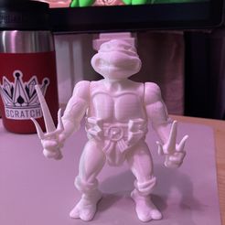 TMNT Рафаэль 1988 Артикулированная печать