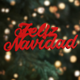 Feliz-Navidad-2.png Feliz Navidad | 3d printable merry christmas 3d model in Spanish