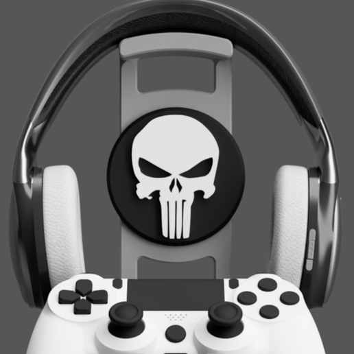 Controller-and-Headset-Stand-Punisher-01-Copy.png 19-in-1 Logo Bundle for Dual Controller and Headset Stand