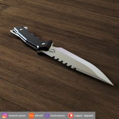 Valorant-Knife-defaut-SkinR01.jpg Fichier STL VALORANT CLASSIC KNIFE FANART PROP 1:1・Design pour impression 3D à télécharger