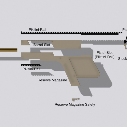 Airsoft Chris vector body kit 3D model