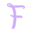 F.stl Letters and Numbers DISNEY Letters and Numbers | Logo