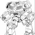 Triskelion.jpg American Mecha Triskelion Fightmech, 6mm