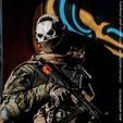 Máscara Ghost Red Team 141 - Call of Duty - Modern Warfare 2 - WARZONE - STL model 3D print file