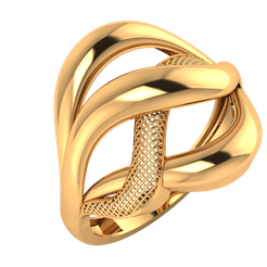 RNG-24-A.png Fichier STL Bague emmêlée・Modèle imprimable en 3D à télécharger