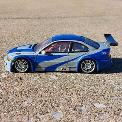 NFSMW-Side.jpg Archivo STL 03 M3 GTR Race Car Shell (Xmod & MiniZ)・Diseño de impresión en 3D para descargar