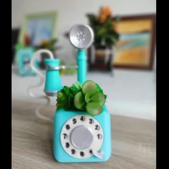descarga-5.png Vintage Telephone Phone Pot / Pot / Tiesto