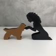 WhatsApp-Image-2023-01-20-at-17.09.53-1.jpeg Girl and her Cocker(wavy hair) for 3D printer or laser cut