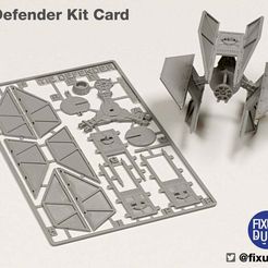 TieDefenderKitCard_fixumdude.jpg Free STL file Tie Fighter Defender Kit Card・3D print design to download
