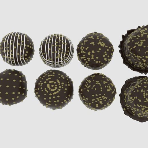 rndchcpnt1.jpg Télécharger fichier Paquet rond d'arachides au chocolat • Design imprimable en 3D, banism24