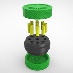 untitled.319.jpg STL file WEED GRINDER + SAVE WEED FILTERS・Model to download and 3D print