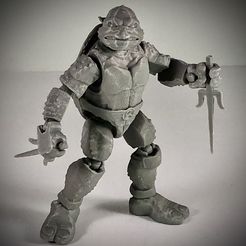 IMG_7969.jpeg STL file "Raph" Turtle Action Figure・Model to download and 3D print