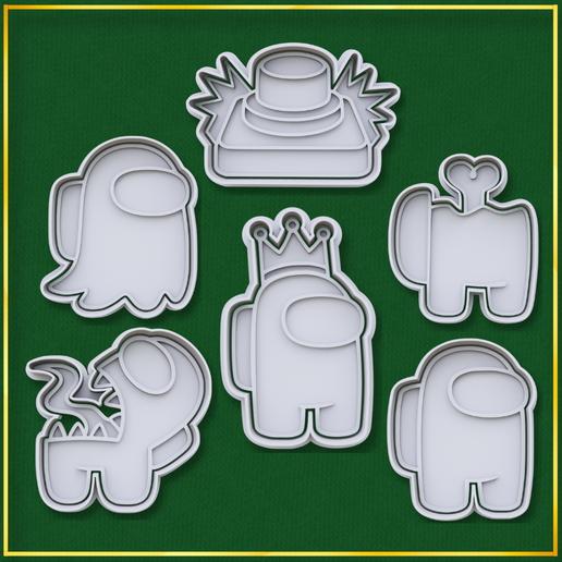 VCC-Cults3D-2.png Among Us Cookie Cutter Kit