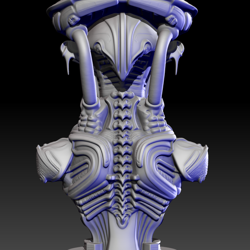 Screenshot-2025-09-18-090822.png Busto de Reina Demonio de Ciencia Ficción Oscura - Armadura alienígena, cuernos góticos y detalles futuristas - Coleccionable impreso en 3D