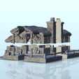 12.jpg House with chimney 1 - Hobbit Dark Age Medieval terrain
