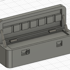 1_18-Coffre-portatif-style-B.png STL file 1/18 Coffre portatif style B / Style B portable Toolbox diecast・3D printing model to download