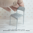 IKEA-inspired-Adde-Chair-8.png IKEA-inspired Adde Chair, Miniature Furniture, Modern Style Miniature Furniture, Mini Furniture