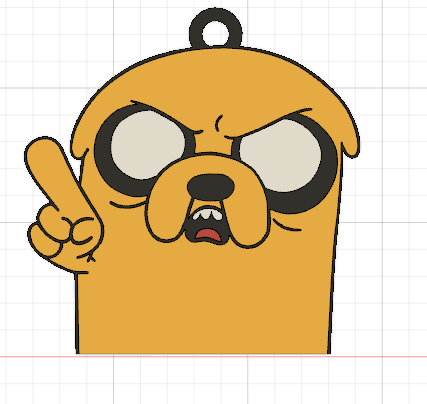 jake the dog head drawing
