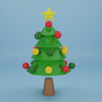 christmas-tree.png Arbre de Noël - Support-free, Multi-Partable Printable Design