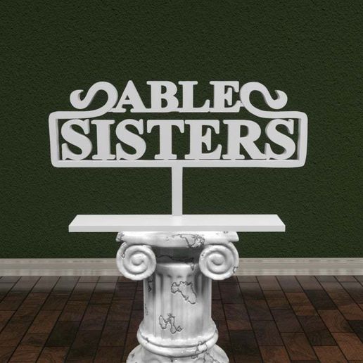 Free STL file Animal Crossing - Able Sisters Logo・Design to download