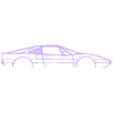308 gtsi 1980.stl Wall Silhouette: Ferrari Set