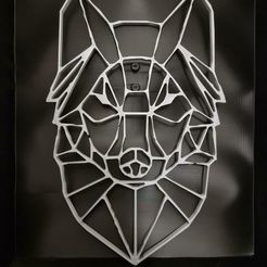 loup-3d.jpg 3MF file Wolf silhouette・3D printable model to download