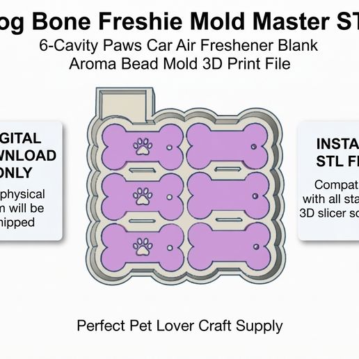 Ready-to-Print Master Models for Silicone Mold Makers & Crafters!