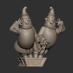 Двое-и-зларцаJPG2.jpg STL file Clowns・3D printable model to download