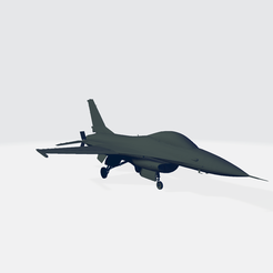 f16_01.png Archivo STL Avión F16・Diseño imprimible en 3D para descargar