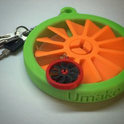 Prop_keychain.jpg Free STL file Propeller keychain・3D printable model to download, Umake