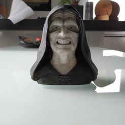 2.jpg OBJ file Palpatine (Darth Sidious) Bust・Model to download and 3D print, arric