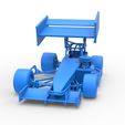 104.jpg Supermodified front engine Winged race car V4 Scale 1:25