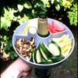 Party Bottle Tray.jpg STL file Party Bottle Tray・Template to download and 3D print