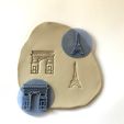 IMG_4890.jpg EIFFEL STAMPS, ARC DE TRIOMPHE STAMP | POLYMER CLAY POTTERY CERAMIC ACCESSORIES MAKING STAMPS | DIY TOOLS SUPPLIES | DIY