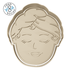 Kit-Mum-Face-cp.png STL file Face - Cookie Cutter - Fondant・3D printing template to download