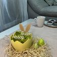 HappyEaster.jpg Easter flowerpot / Easter bowl -  Broken eggshell