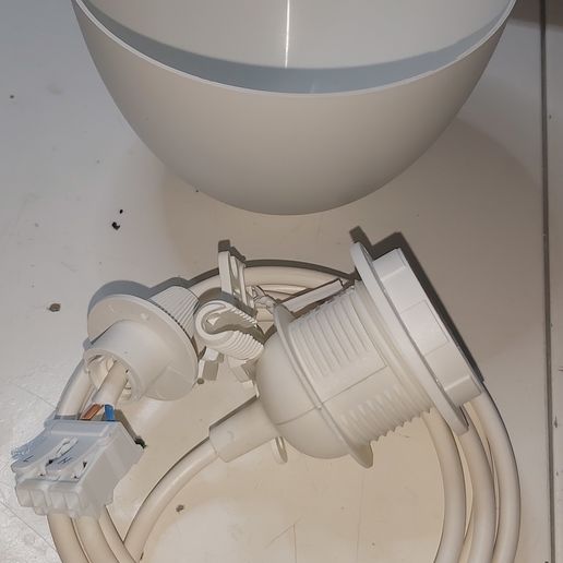 PLATINE-IKEA.jpg DIY art deco chandelier model 10 RECTO VERSO living room lamp without stand diametre 61 cm