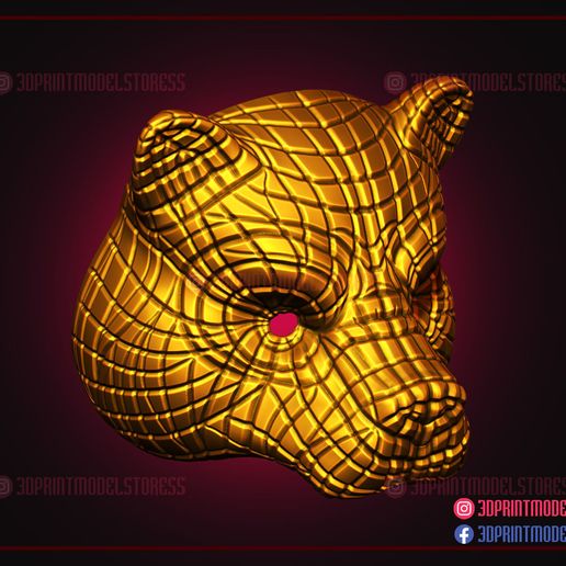 Squid_Game_bear_vip_mask_3d_print_model_09.jpg Squid Game Mask - Bear Vip Mask for Cosplay