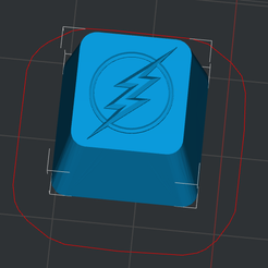 flash.png Файл STL LOGO Flash - брелок для ключей・Модель 3D-принтера для загрузки