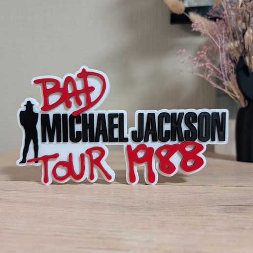 Michael Jackson Bad Tour 88 logo design