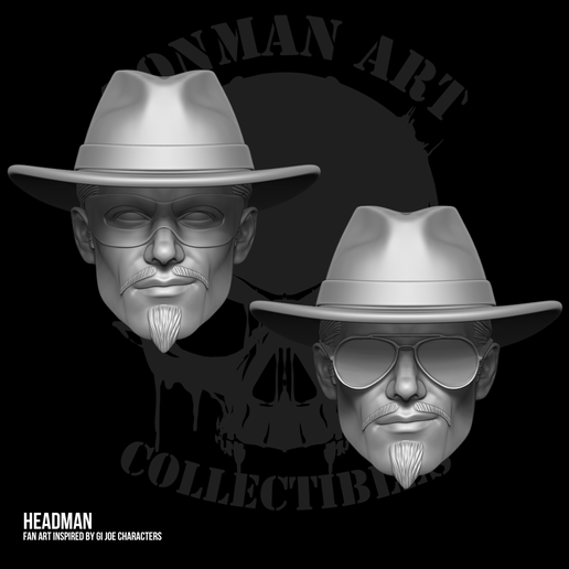 Headman GI Joe Fan Art 3D printable files for Action Figures