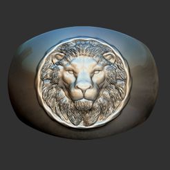 lion-ring-2.jpg STL-Datei Löwenring・Modell zum Herunterladen und 3D-Drucken