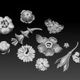 46456546.jpg flowers 3D print model