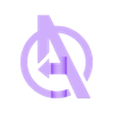 Logo (2).stl Avengers pencil cap